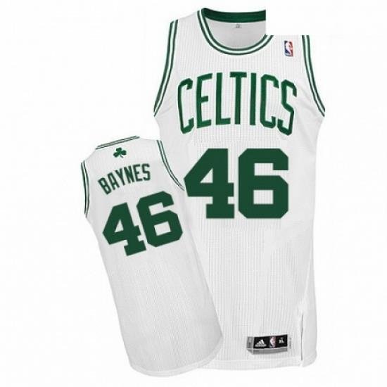 Mens Adidas Boston Celtics 46 Aron Baynes Authentic White Home NBA Jersey