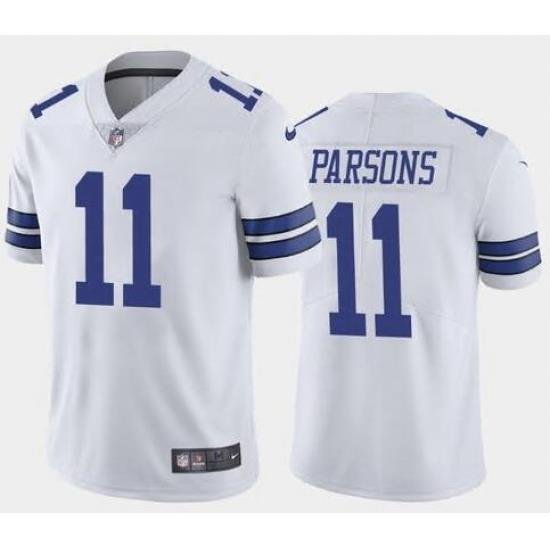 Men Nike Dallas Cowboys Micah Parsons #11 White Vapor Limited Stitched NFL Jersey