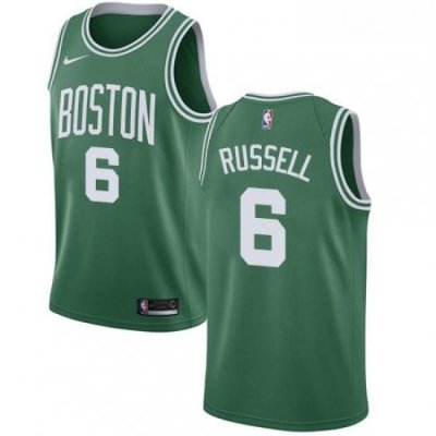 Youth Nike Boston Celtics 6 Bill Russell Swingman GreenWhite No Road NBA Jersey Icon Edition