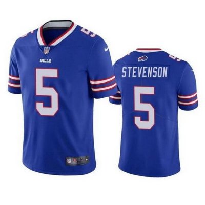 Men Buffalo Bills 5 Marquez Stevenson Royal Vapor Untouchable Limited Stitched jersey