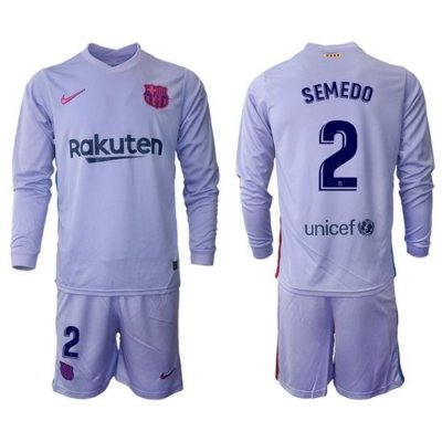 Men Barcelona Long Sleeve Soccer Jerseys 557