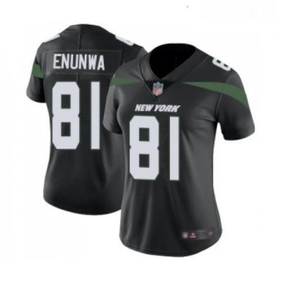 Womens New York Jets 81 Quincy Enunwa Black Alternate Vapor Untouchable Limited Player Football Jersey