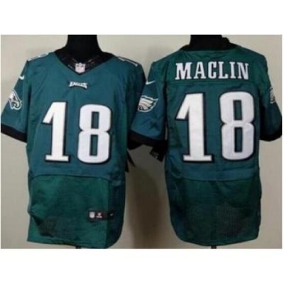 Nike Philadelphia Eagles 18 Jeremy Maclin Green Elite NFL Jersey