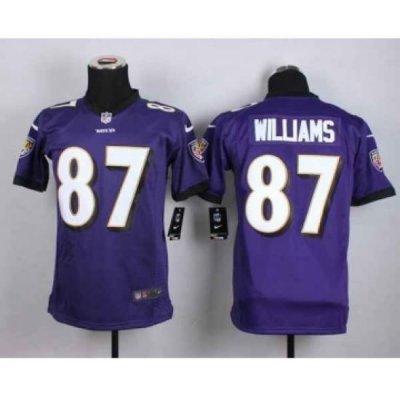 nike youth nfl jerseys baltimore ravens 87 williams purple[nike]