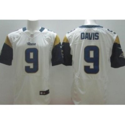 Nike St. Louis Rams 9 Austin Davis White Elite NFL Jersey