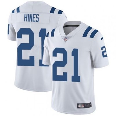 Nike Colts #21 Nyheim Hines White Mens Stitched NFL Vapor Untouchable Limited Jersey