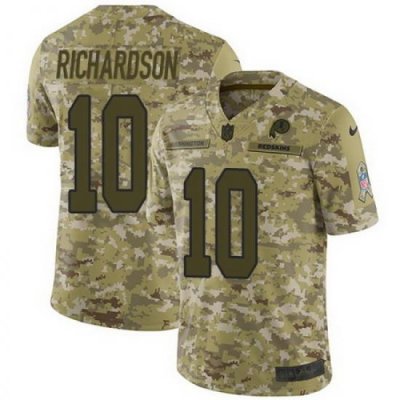 Nike Redskins #10 Paul Richardson Camo Mens Stitched NFL Limited 2018 Salute To Service Jersey