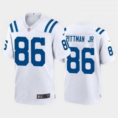 men mike pittman jr. indianapolis colts white game jersey