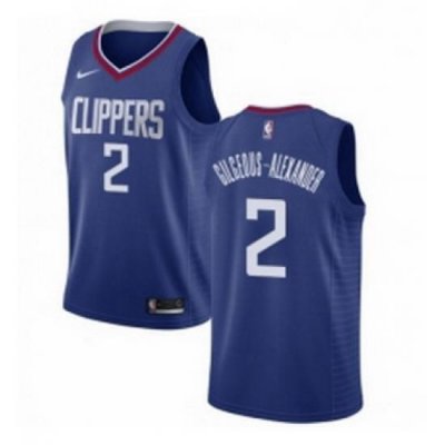 Youth Nike Los Angeles Clippers 2 Shai Gilgeous Alexander Swingman Blue NBA Jersey Icon Edition