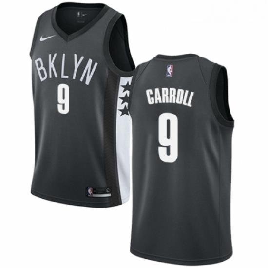 Youth Nike Brooklyn Nets 9 DeMarre Carroll Swingman Gray NBA Jersey Statement Edition