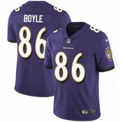 Men Nike Nick Boyle Baltimore Ravens Limited Purple Team Color Jersey