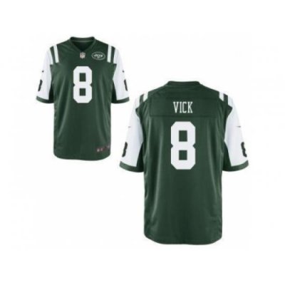 Nike New York Jets 8 Michael Vick Green Game NFL Jersey