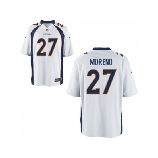 Nike Denver Broncos 27 Knowshon Moreno Whtite Game NFL Jersey