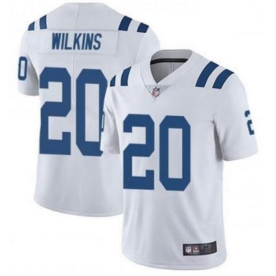 Nike Indianapolis Colts 20 Jordan Wilkins White Vapor Untouchable Limited Jersey