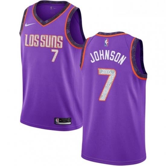 Youth Nike Phoenix Suns 7 Kevin Johnson Swingman Purple NBA Jersey 2018 19 City Edition