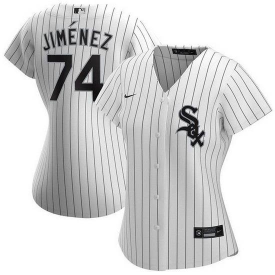 Women Chicago White Sox 74 Eloy Jimenez White Stitched Jersey