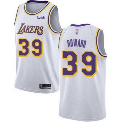 Lakers  39 Dwight Howard White Basketball Swingman Association Edition Jersey