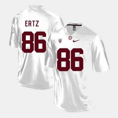 Men Stanford Cardinal Zach Ertz College Football White Jersey