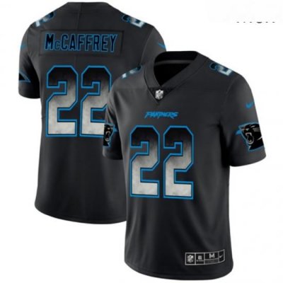 Panthers 22 Christian McCaffrey Black Arch Smoke Vapor Untouchable Limited Jersey