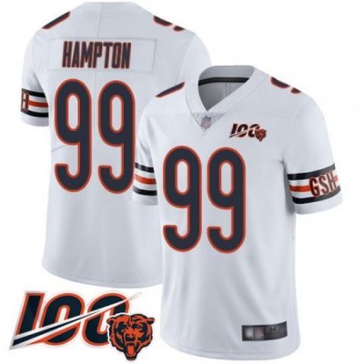 Men Chicago Bears 99 Dan Hampton White Vapor Untouchable Limited Player 100th Season Football Jerseyr