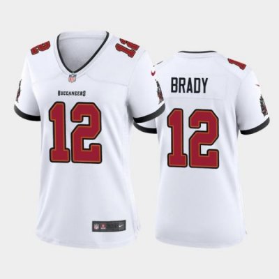 Women Nike Tampa Bay Buccaneers 12 Tom Brady White Nike Game Jersey