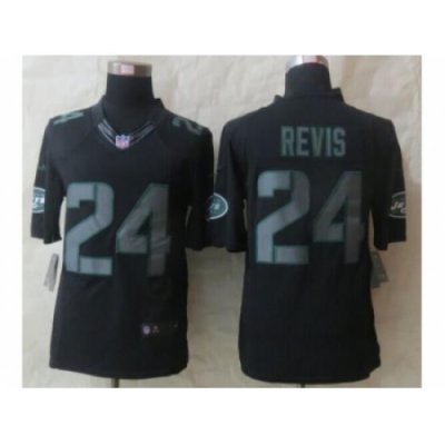 Nike NeW York Jets 24 Darrelle Revis black Limited Impact NFL Jersey