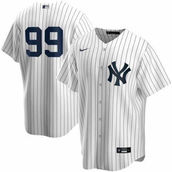 Men Nike NeW York Yankees 99 Aaron Judge White Cool Base Stitched Baseball Jerseys