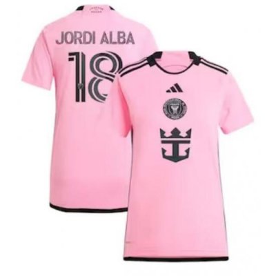 Women's Inter Miami CF Jordi Alba Ramos adidas Pink 2024 2getherness Replica Player Jersey