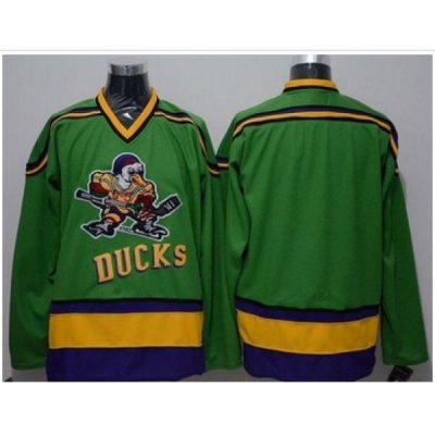 Ducks Blank Green CCM Throwback Stitched NHL Jersey