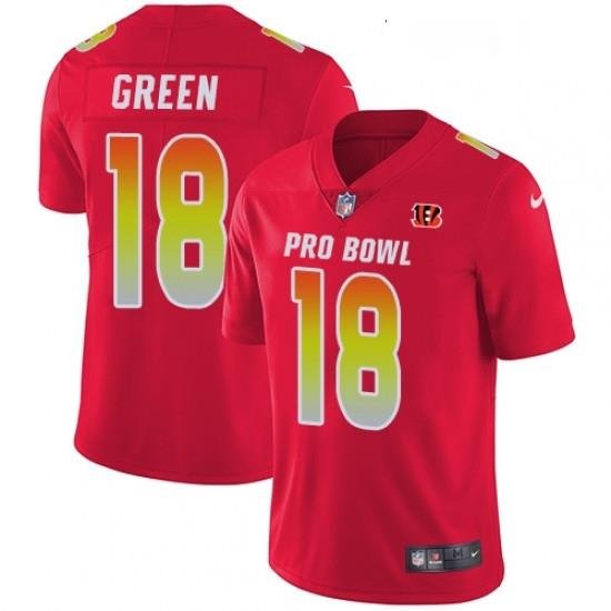 Womens Nike Cincinnati Bengals 18 AJ Green Limited Red 2018 Pro Bowl NFL Jersey