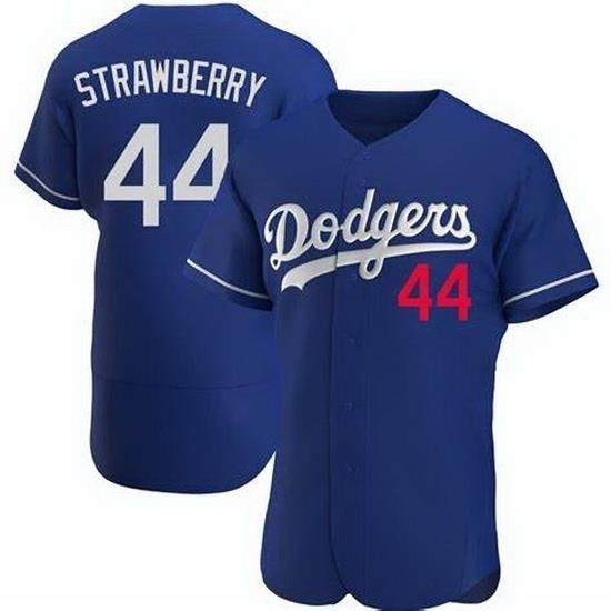 Toddler Nike Los Angeles Dodgers Darryl StraWberry #44 Blue Flex Base Stitched MLB Jersey