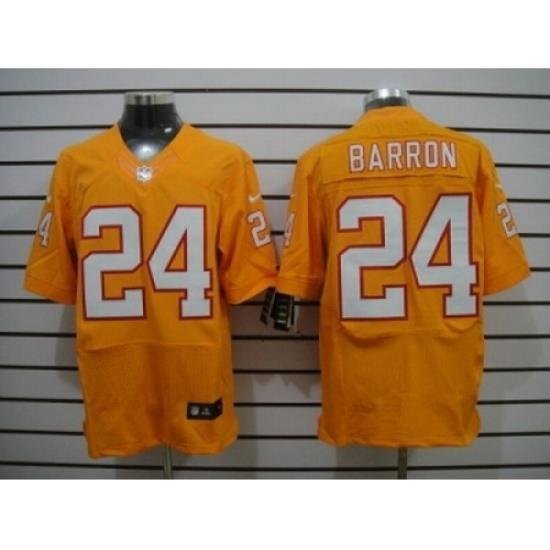 Nike Tampa Bay Buccaneers 24 Mark Barron Orange Elite NFL Jersey