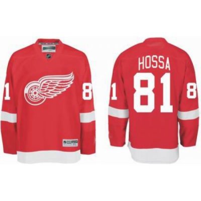 RBK hockey jerseys Detroit Red Wings #81 Marian Hossa red