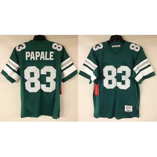 Men Reebok Vince Papale Eagles #83 Green jersey