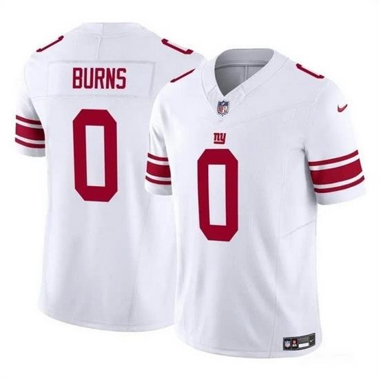 Men New York Giants 0 Brian Burns White 2023 F U S E  Vapor Untouchable Limited Stitched Jersey