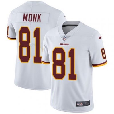 Nike Redskins #81 Art Monk White Mens Stitched NFL Vapor Untouchable Limited Jersey