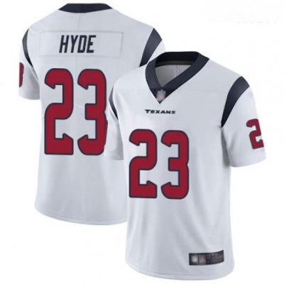 Texans 23 Carlos Hyde White Men Stitched Football Vapor Untouchable Limited Jersey