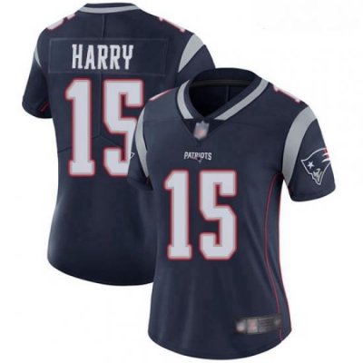 Patriots #15 N 27Keal Harry Navy Blue Team Color Women Stitched Football Vapor Untouchable Limited Jersey