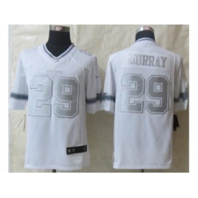 Nike Dallas Cowboys 29 DeMarco Murray White Game Platinum NFL Jersey