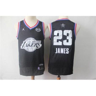 Lakers 23 Lebron James Black 2019 NBA All Star Game Jordan Brand Swingman Jersey