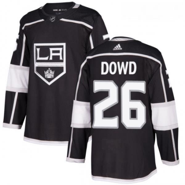 Youth Adidas Los Angeles Kings 26 Nic Dowd Authentic Black Home NHL Jersey