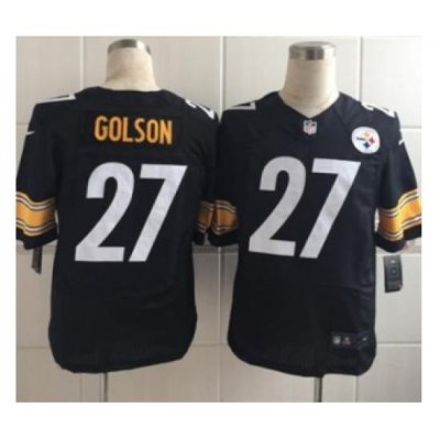 nike nfl jerseys pittsburgh steelers 27 golson black[Elite][golson]