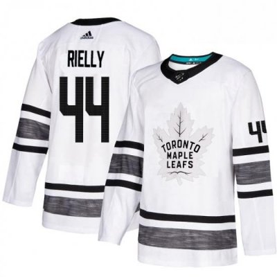 Mens Adidas Toronto Maple Leafs 44 Morgan Rielly White 2019 All Star Game Parley Authentic Stitched NHL Jersey