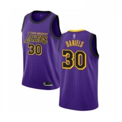 Youth Los Angeles Lakers 30 Troy Daniels Swingman Purple Basketball Jersey City Edition