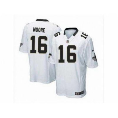 Nike new orleans saints 16 lance moore white game NFL Jersey