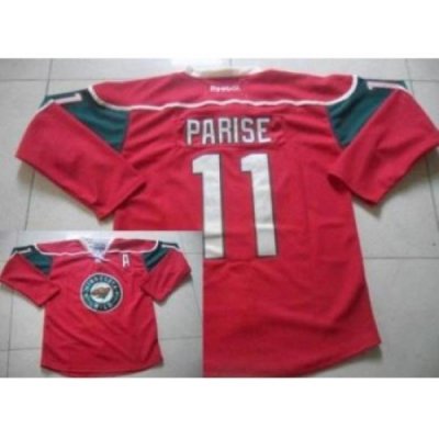 Minnesota Wild #11 Zach Parise Red Stitched NHL Jersey