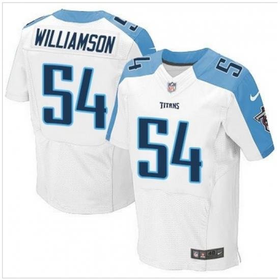 Nike Tennessee Titans #54 Avery Williamson White Mens Stitched NFL Elite Jersey