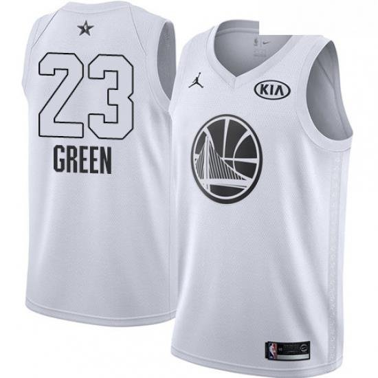 Youth Nike Jordan Golden State Warriors 23 Draymond Green Swingman White 2018 All Star Game NBA Jersey