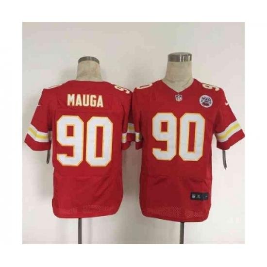 nike nfl jerseys kansas city chiefs 90 mauga red[Elite][mauga]