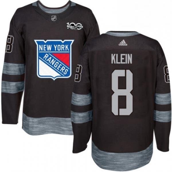 Mens Adidas New York Rangers 8 Kevin Klein Premier Black 1917 2017 100th Anniversary NHL Jersey